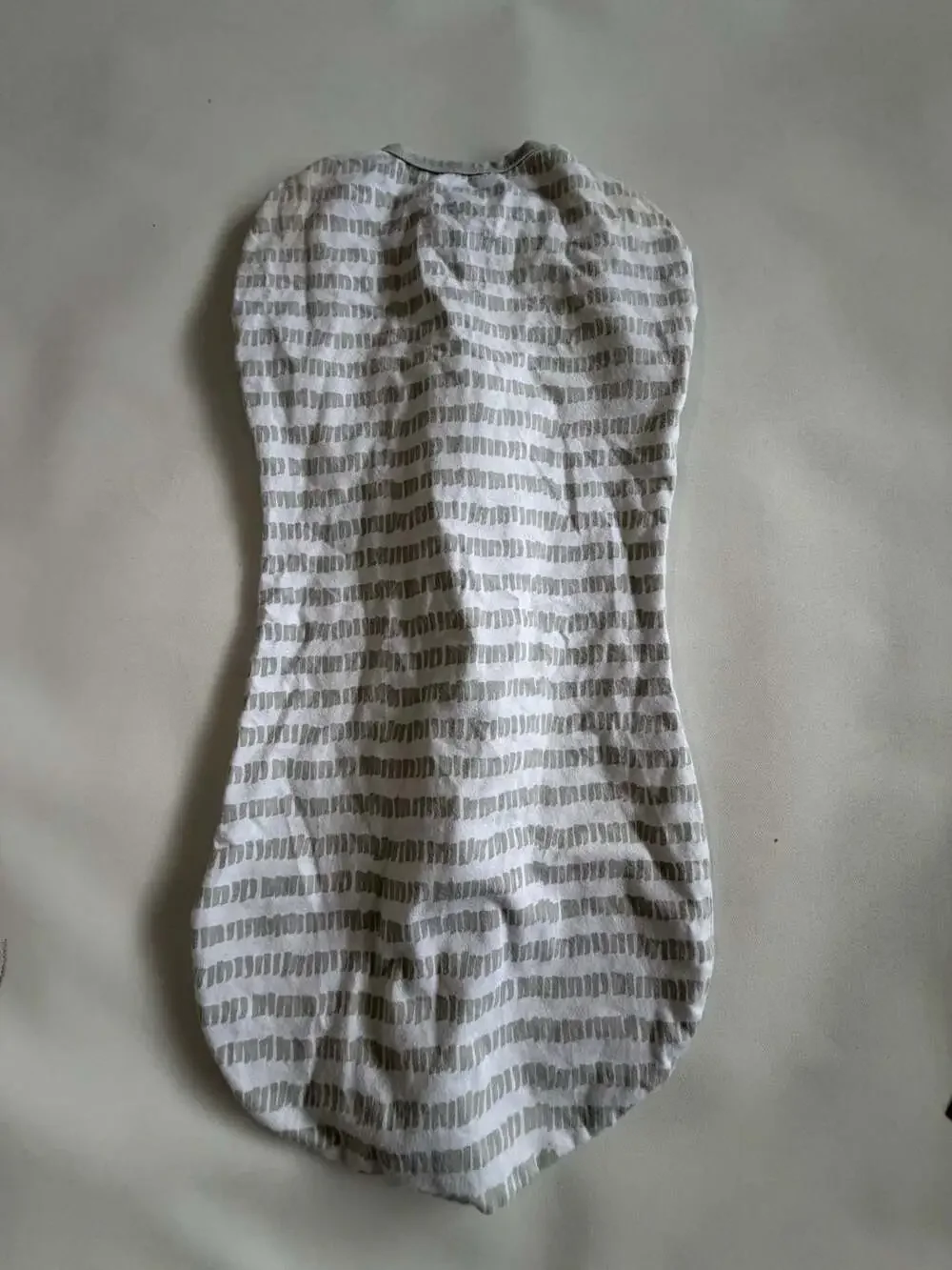 SwaddleMe Baby Gray White Stripe Pod Zip Swaddle Sleep Sack Cotton